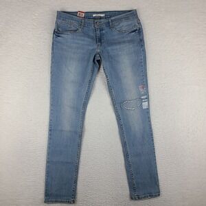 Levi's 524 Jeans Womens 30x32 Blue Skinny Light Wash Denim NWT NEW